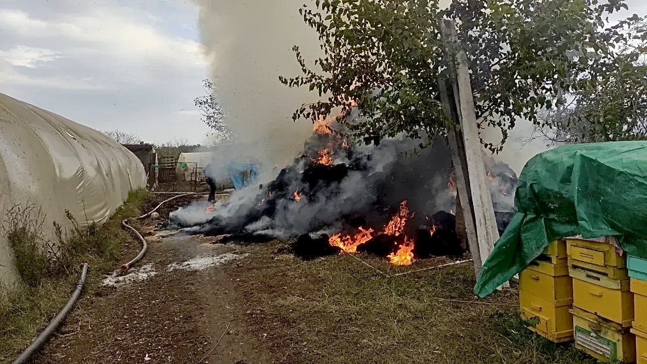 Samanlar alev aldı korku dolu anlar yaşandı